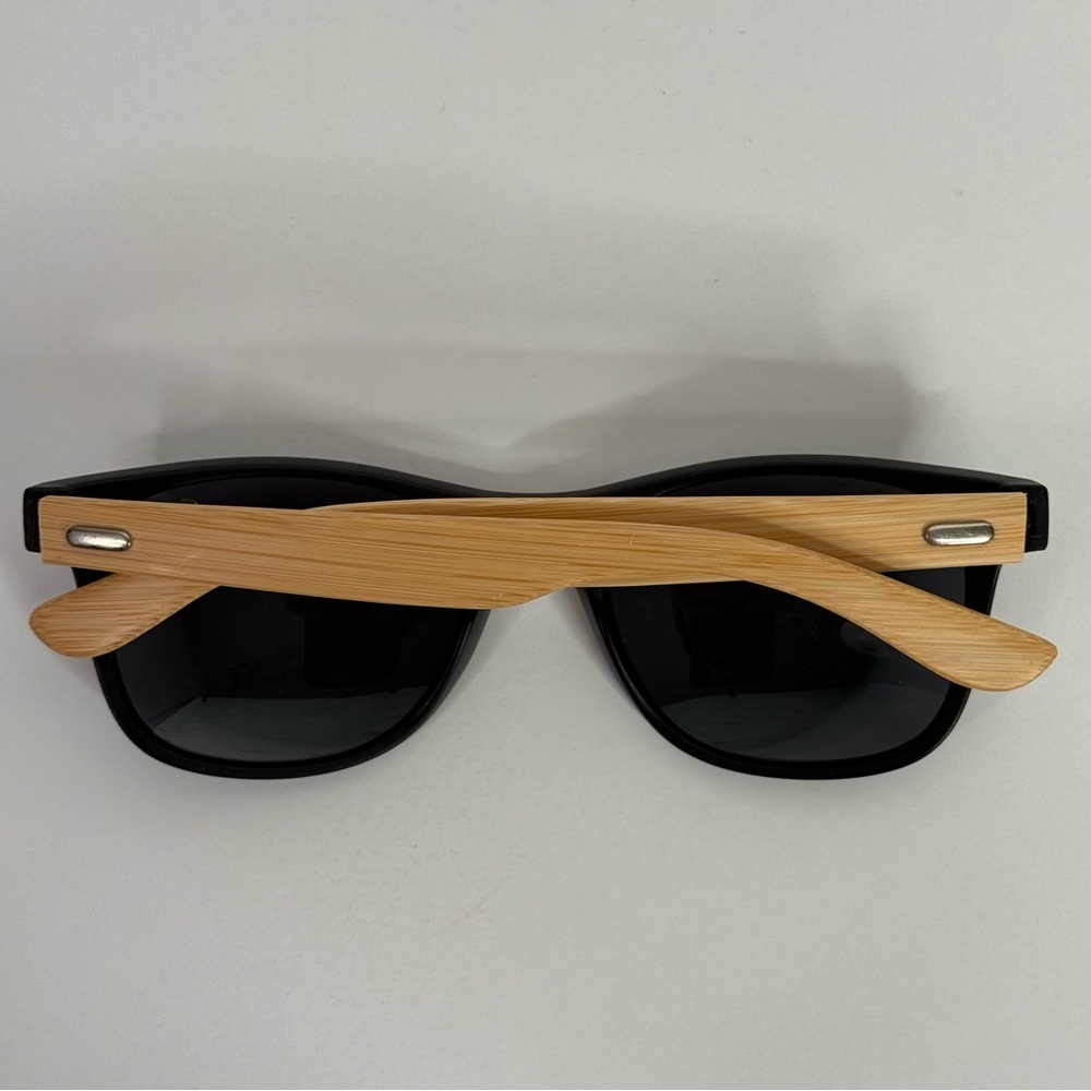 JOE’S SPECS Set of 2 Pair Black & Bamboo Frame Sunglasses UV 400 NEW - Picture 7 of 16